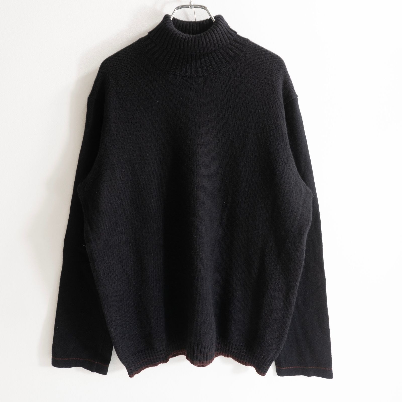 美品】Y's for men【袖切替 デザイン タートルネック ニット】3