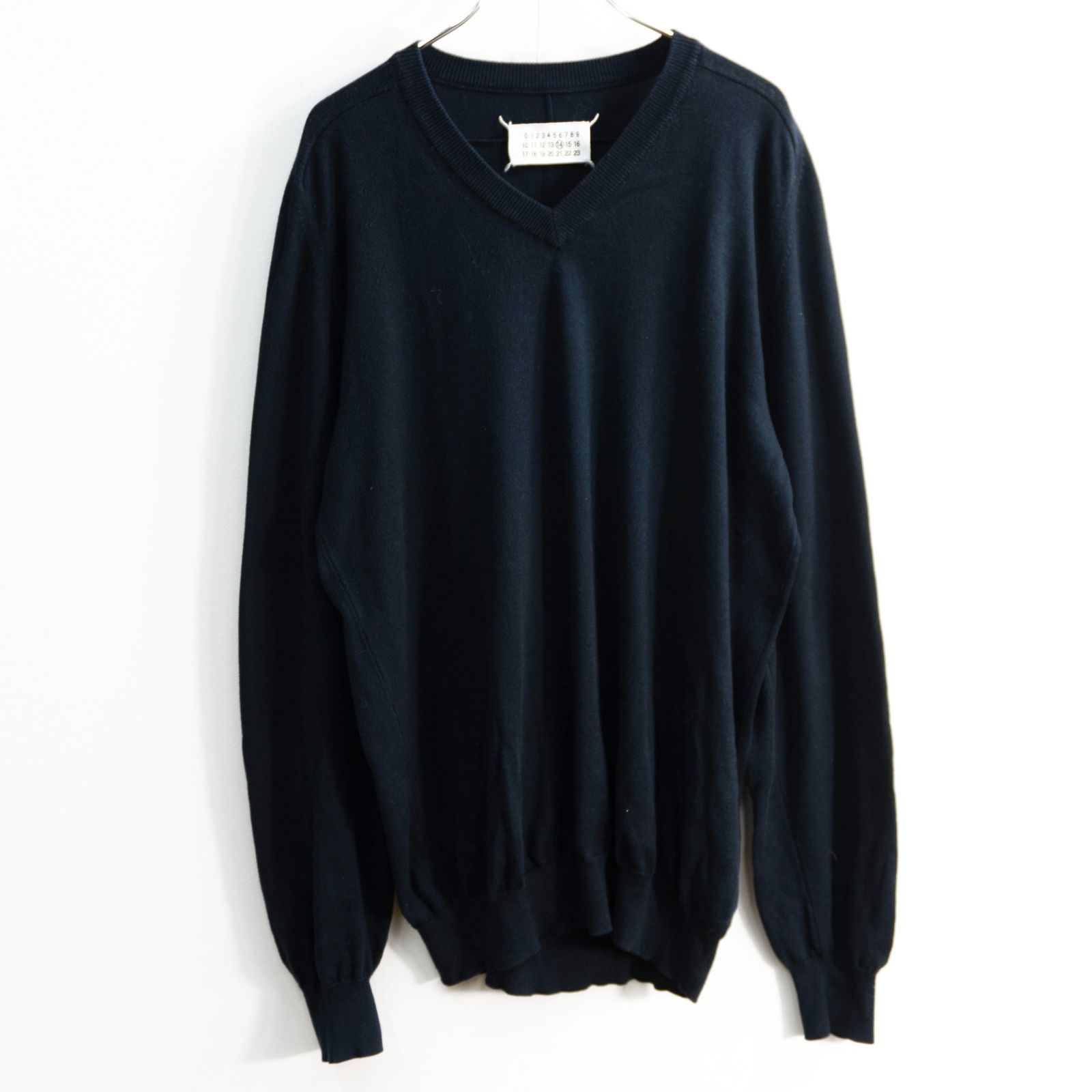 11SS】Maison Martin Margiela 【エルボーパッチ Vネック ニット
