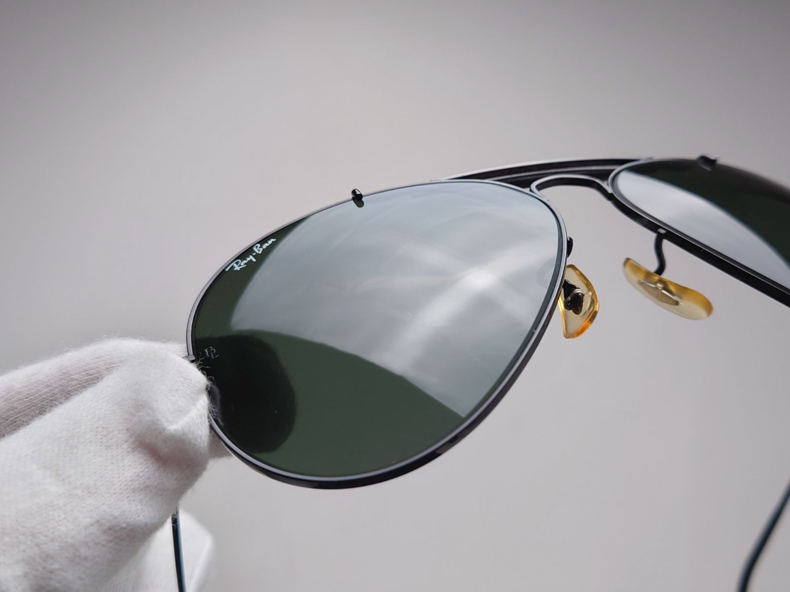 Ray-Ban B&L USA製 80s Outdoorsman 両側BL砂打ち サングラス レイバン