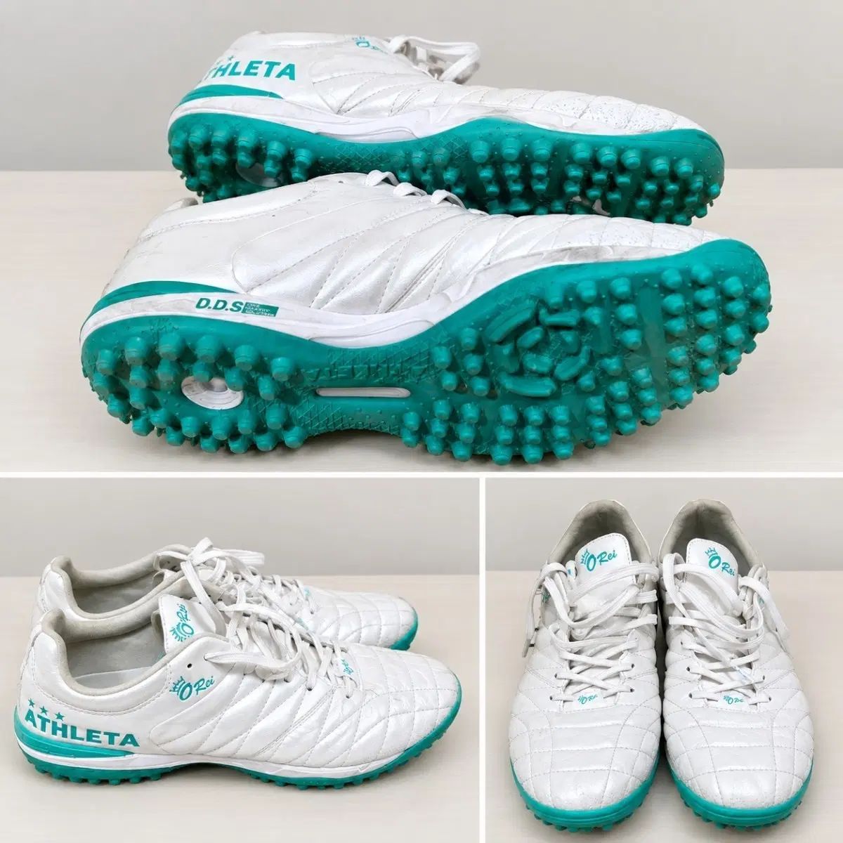アトレチコ サッカーシューズ 270mm 白/ミント