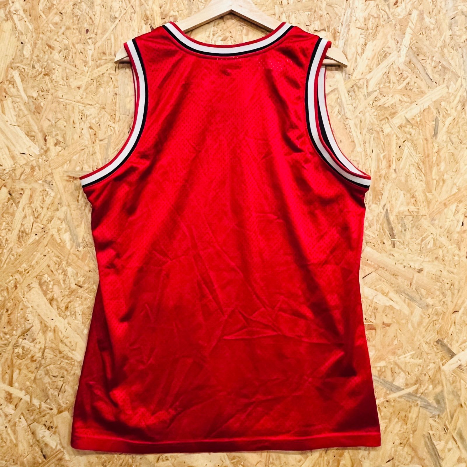 Mitchell&Ness NBA シカゴブルズ タンクトップ L 赤 メッシュ ゲーム