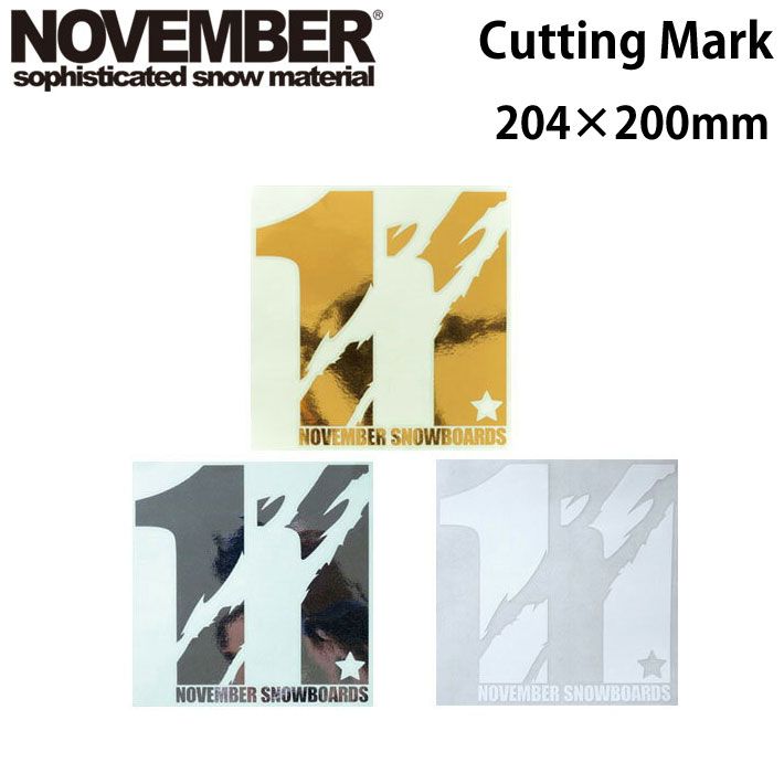 NOVEMBER【ノベンバー】ステッカー CUTTING MARK [13][14][15