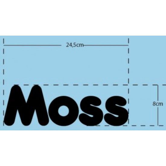 MOSS SNOWBOARDS モス スノーボード MID MFG カッティングステッカー