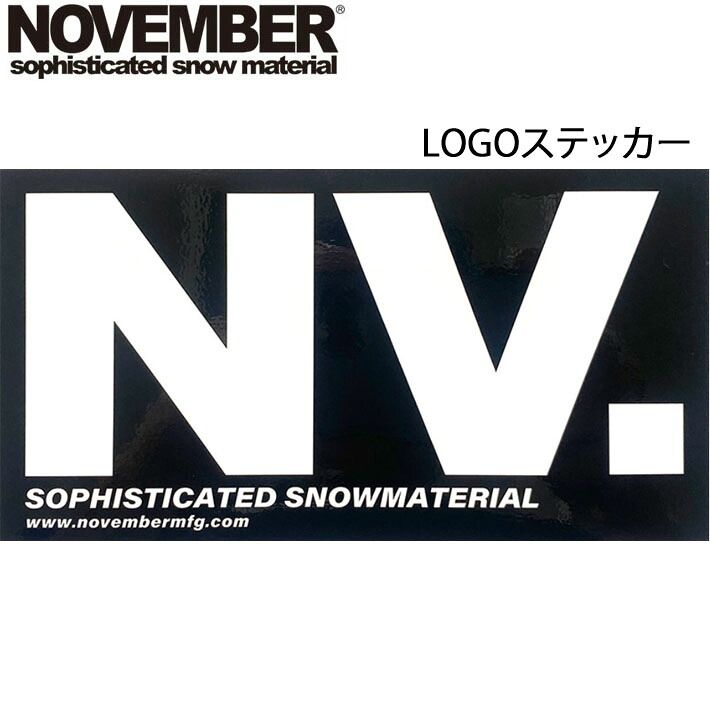 NOVEMBER　ノーベンバー　ステッカー NOVEMBER 【ノベンバー】ステッカー LOGO STICKER [32] ロゴステッカー