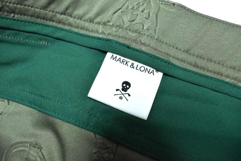 【新品】MARK & LONA スカル柄パンツ 新品 MARK & LONA スカル エンボス 5ポケットパンツ 48 マークアンドロ