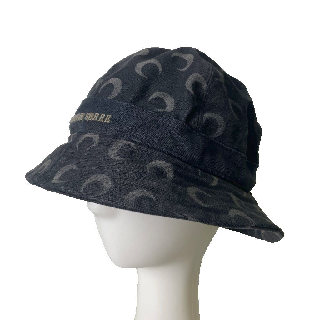 マリーン セル MARINE SERRE デニム バケットハット ムーン柄 帽子 S/M