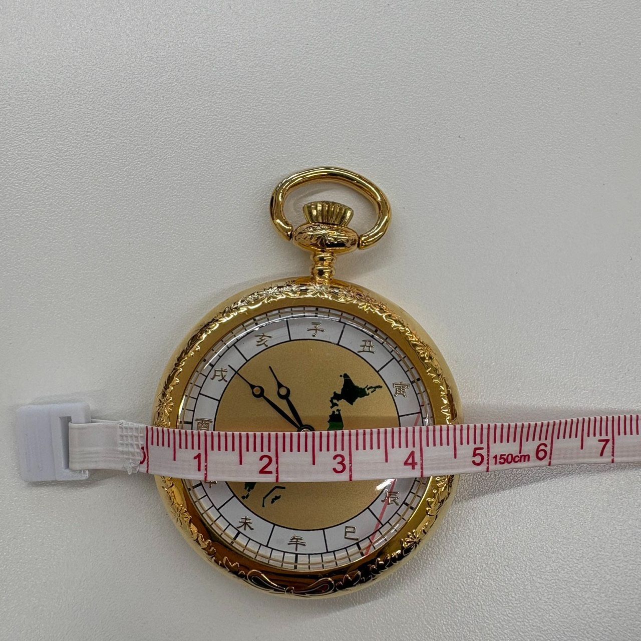 T【希少・チェーン付】SEIKO セイコー 懐中時計 日本列島 十二支 干支