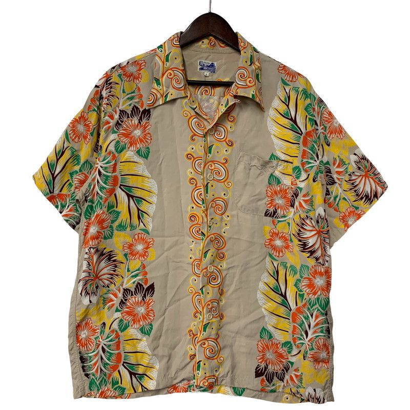 【中古品】 SUNSURF サンサーフ × BEAMS ビームス HIBISCUS ALOHA SHIRT ハイビスカス アロハ シャツ トップス 【145-260924-kh-05-izu】