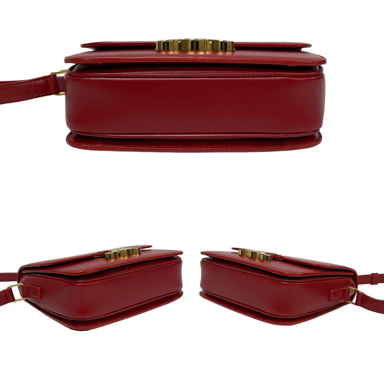 ほぼ未使用 希少品 袋付き CELINE セリーヌ トリオンフ ロゴ 金具