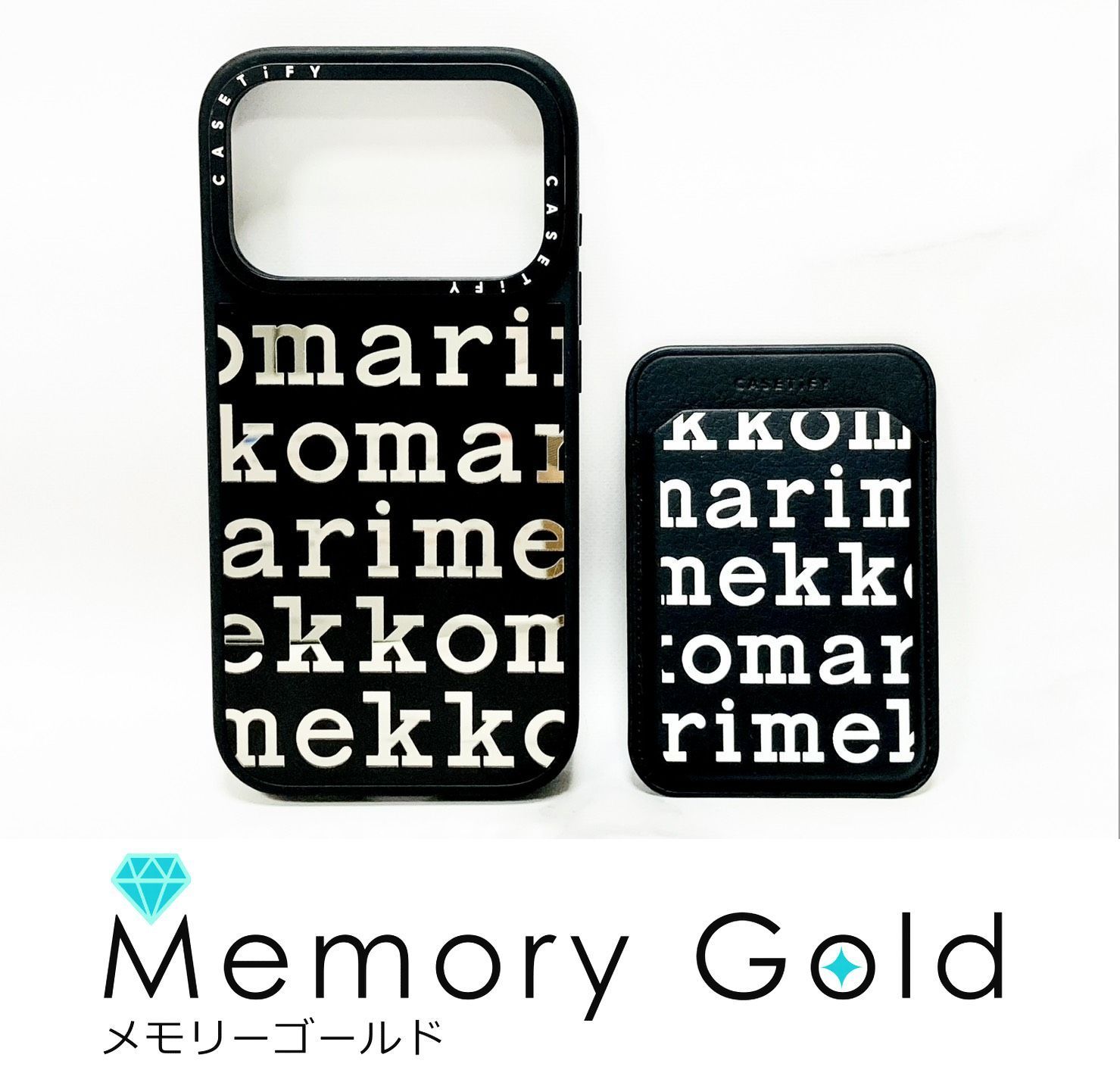 ☆CASETiFY×marimekkoコラボ　iPhone17Pro　マリメッコ×ケースティファイ　ロゴパターン　MagSafe対応　アイフォンケース＆カードケースセット　ウルトラインパクトリングスタンド　ブラック　現行品　K33902 10,650円