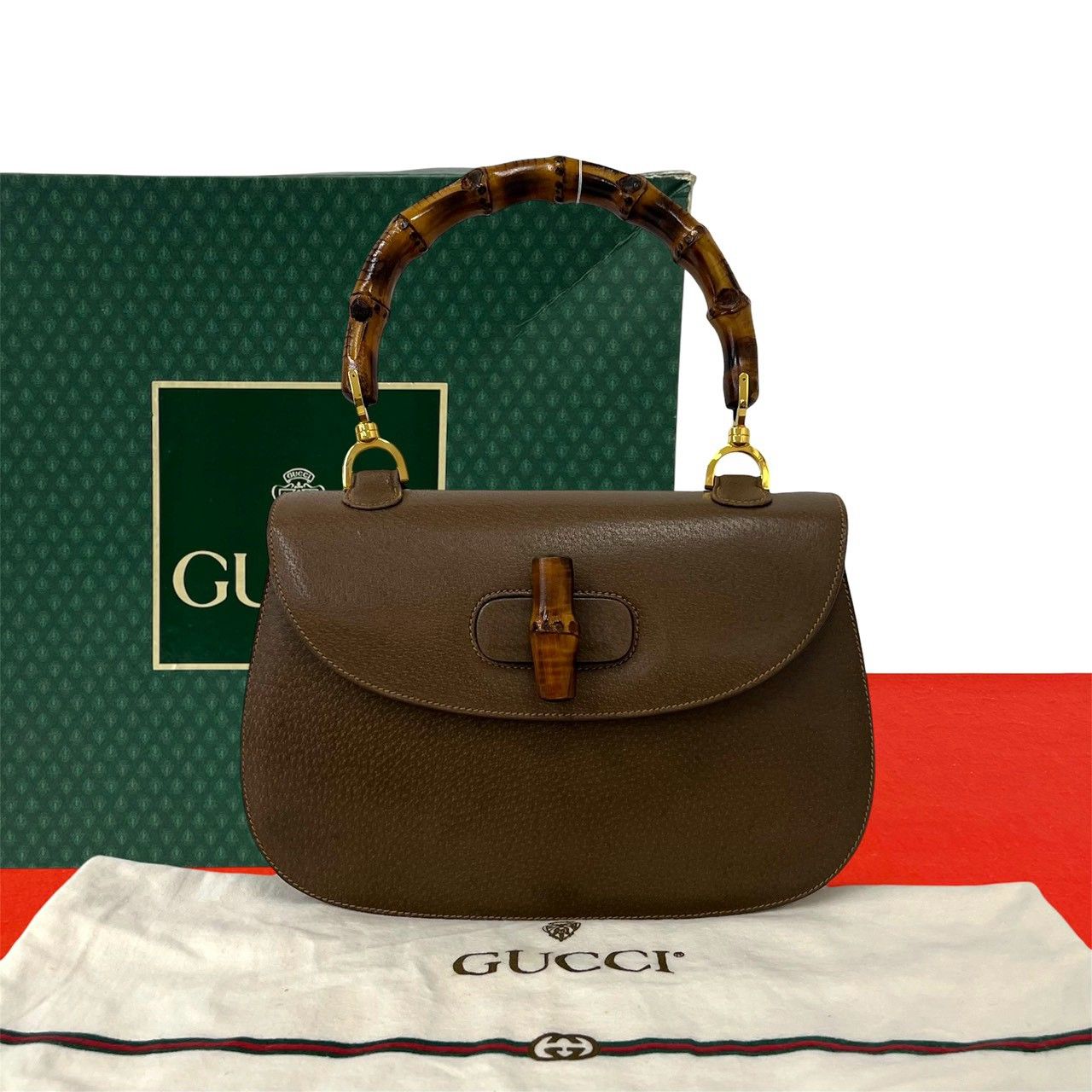 ほぼ未使用 保存箱 袋付き GUCCI グッチ オールドグッチ ヴィンテージ