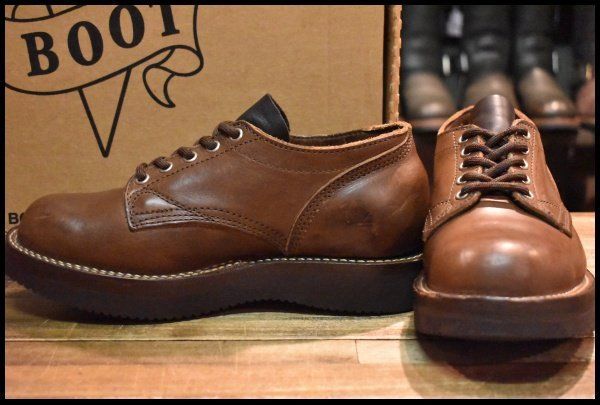 【UK5.5 良品】VIBERG ヴァイバー オックスフォード 145 ビブラム2021 ブラウン 短靴 ブーツ ヴァイバーグ HOPESMORE【GQ042】