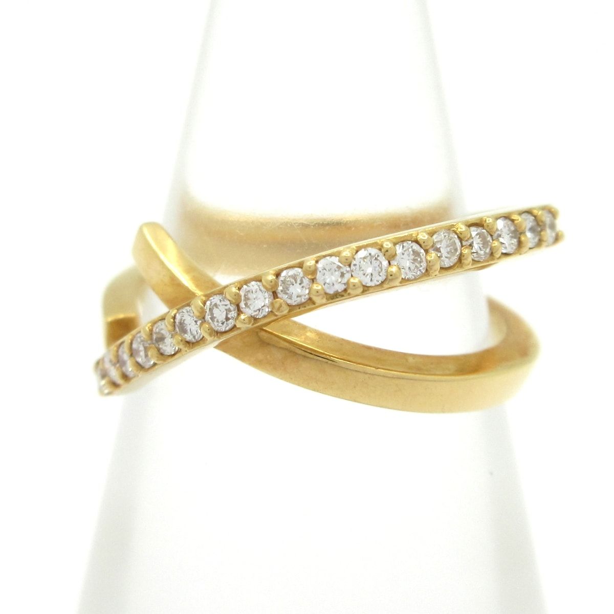 STAR JEWELRY(スタージュエリー) リング - K18YG×ダイヤモンド パヴェダイヤ0.13カラット/総重量：2.7g 49,500円