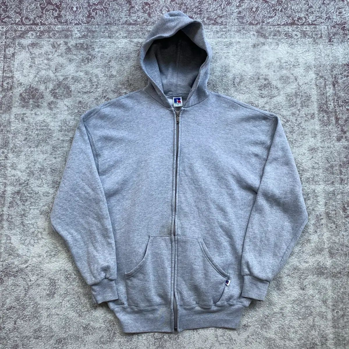 (XL) 90s ヴィンテージ ラッセル フードジップアップ グレー 18,792円