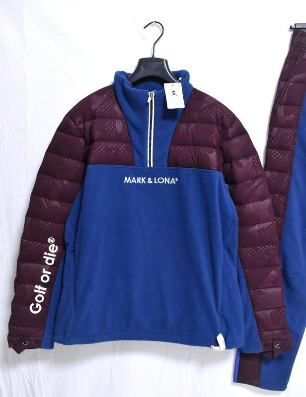定価12万9800円】新品 MARK & LONA フリース × ダウン ハーフジップ
