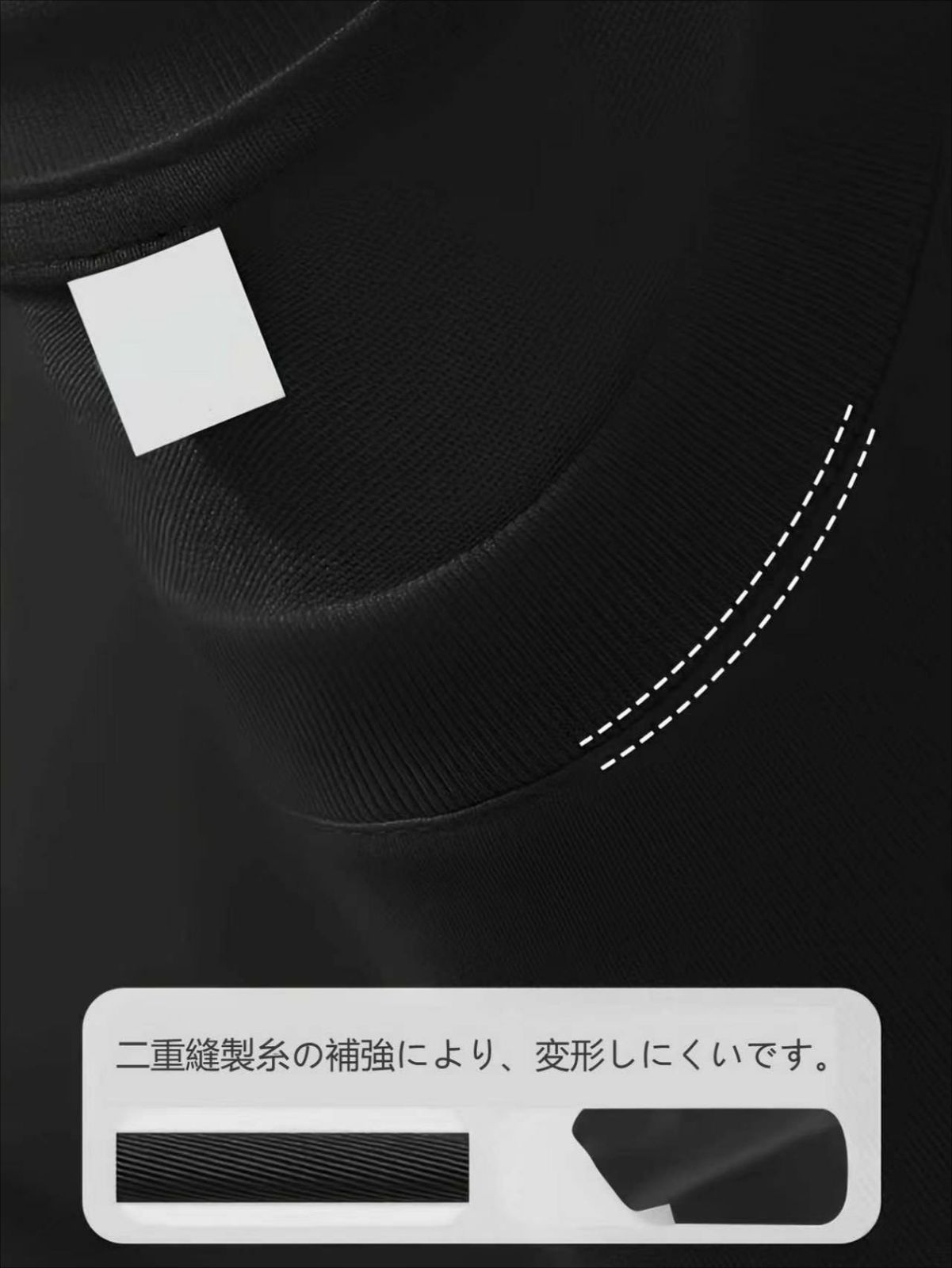 ユニセックス Tシャツ 半袖 黒 プリント thumbnail 3