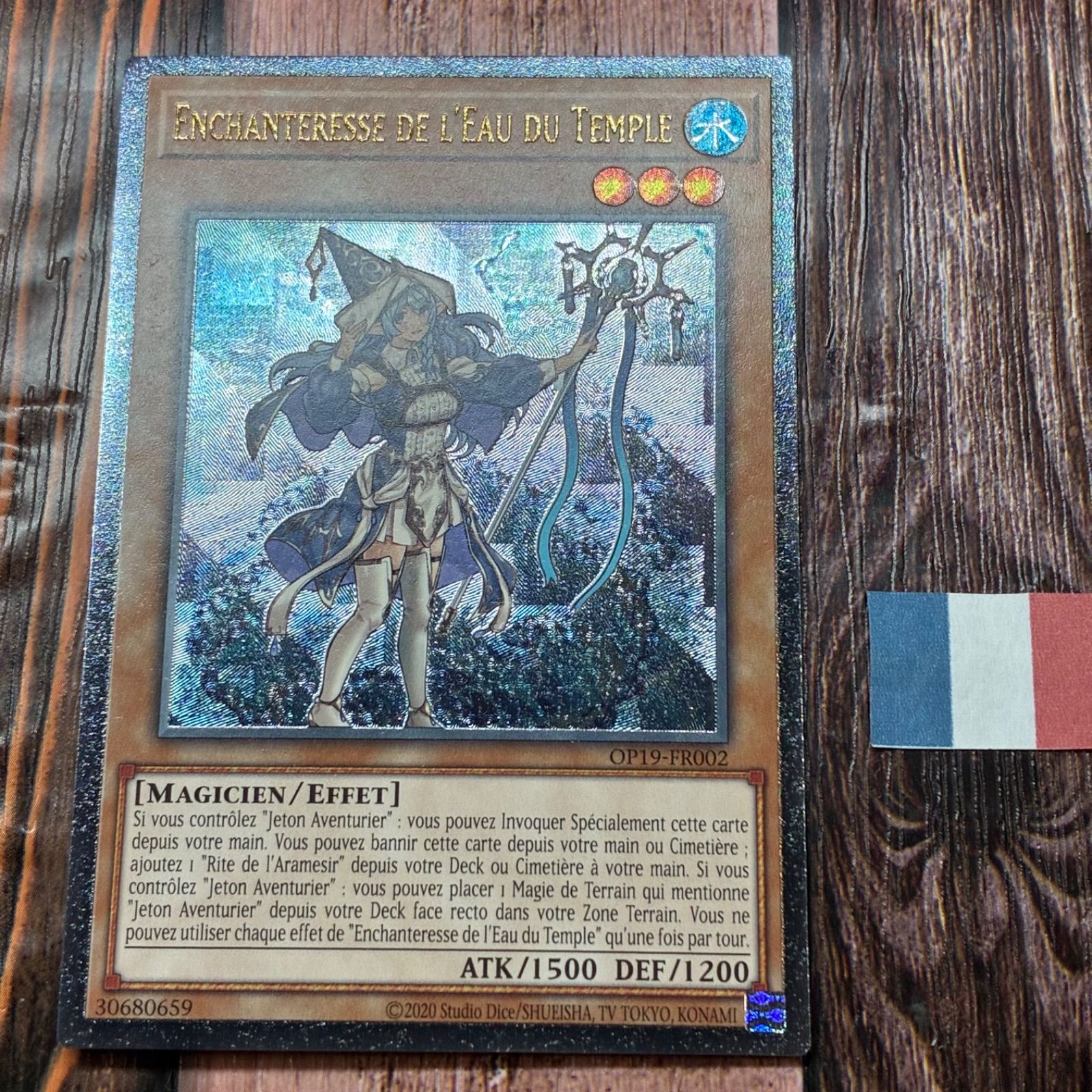 遊戯王 フランス版 EU版 聖殿の水遣い レリーフ - メルカリ