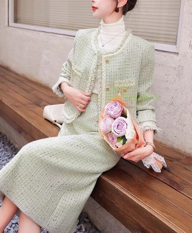 ツイードジャケット 韓国