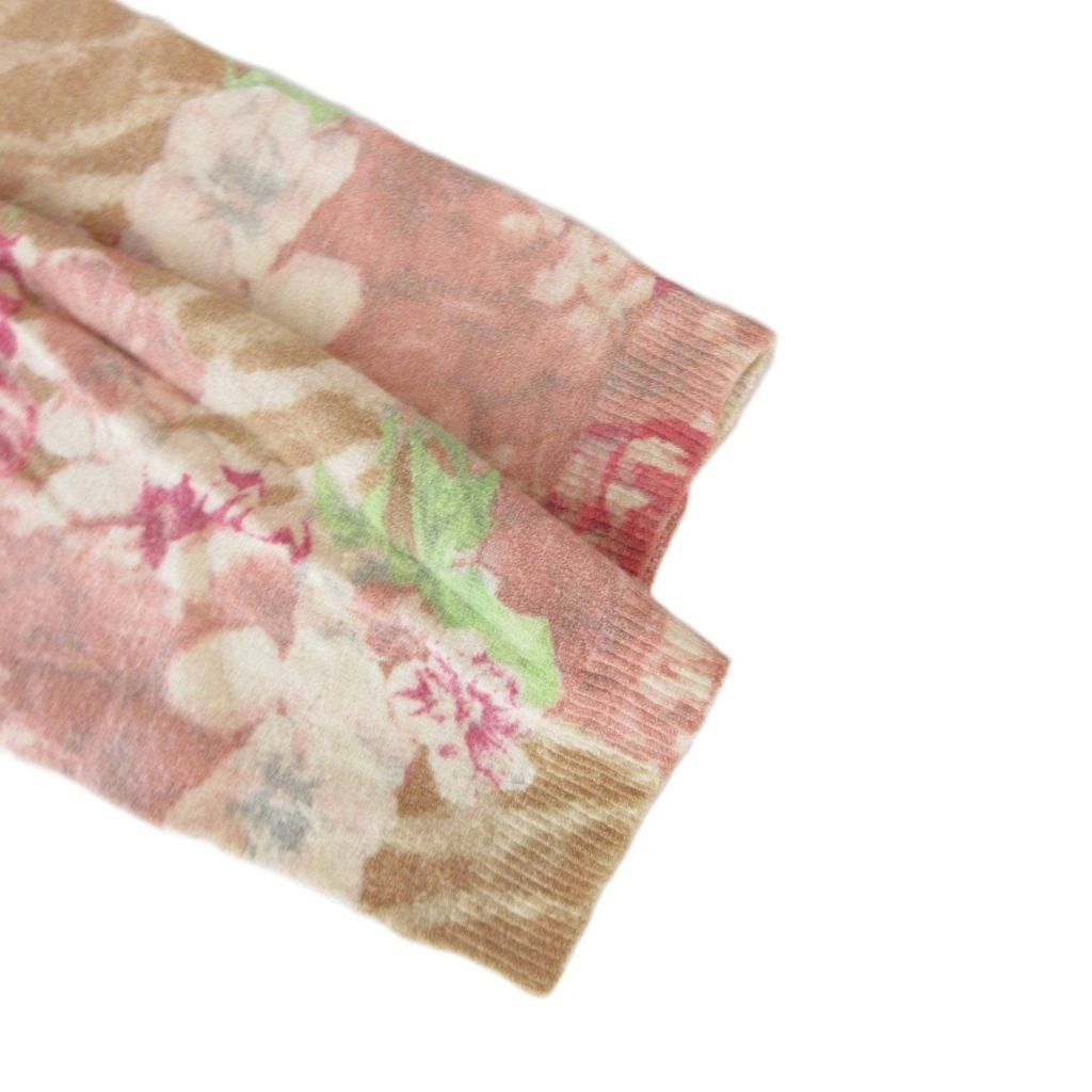 ブルマリン Blumarine カーディガン 花柄 レース ストレッチ ピンク 38