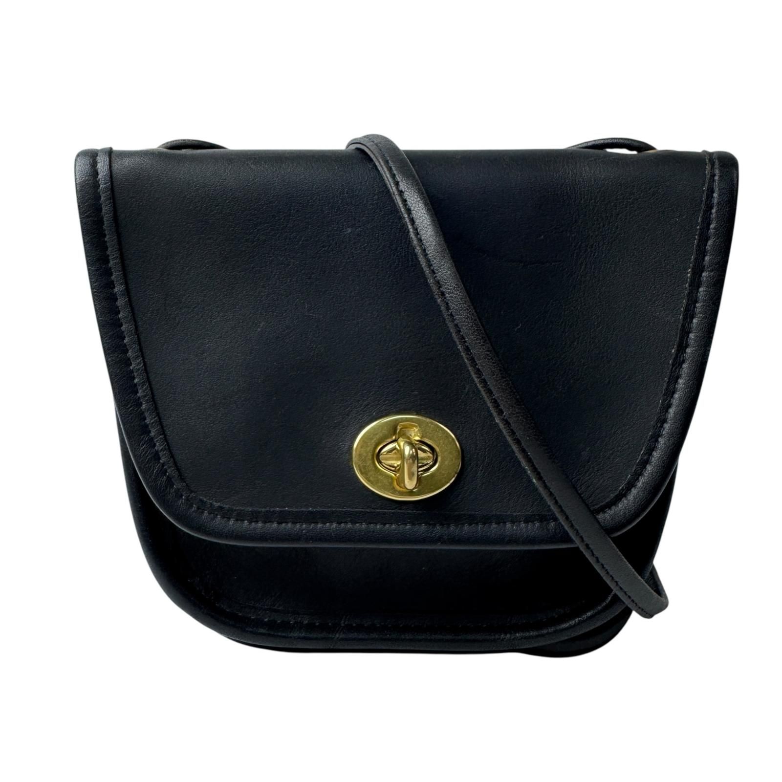 コーチ COACH オールドコーチ OLD COACH ミニショルダーバッグ エバレット ターンロック 黒 ヴィンテージ 9934 斜めがけ クロスボディ レディース