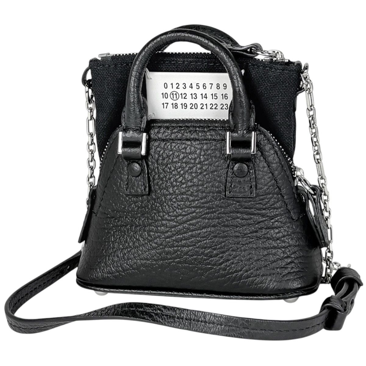 メゾン マルジェラ Maison Margiela ショルダーバッグ クラシック ベイビー 5AC 2WAY レザー ブラック SB3WG0025 レディース 【中古】