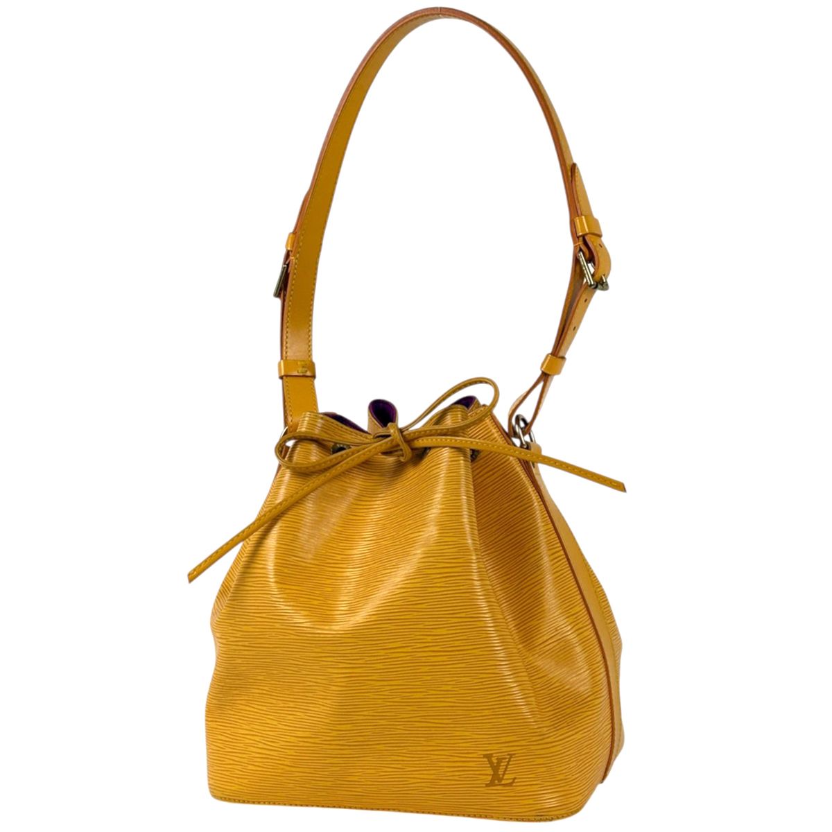 ルイ・ヴィトン Louis Vuitton プチノエ ショルダーバッグ 巾着型 エピ タッシリイエロー M44109 レディース 【中古】