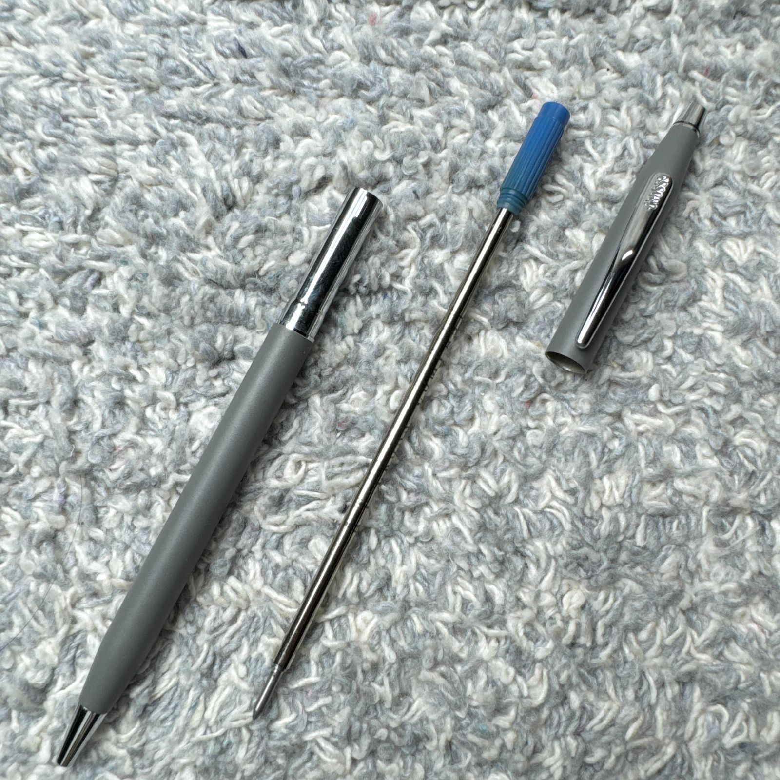 CROSS クロス ボールペン グレー マット シルバー 筆記具 - メルカリ