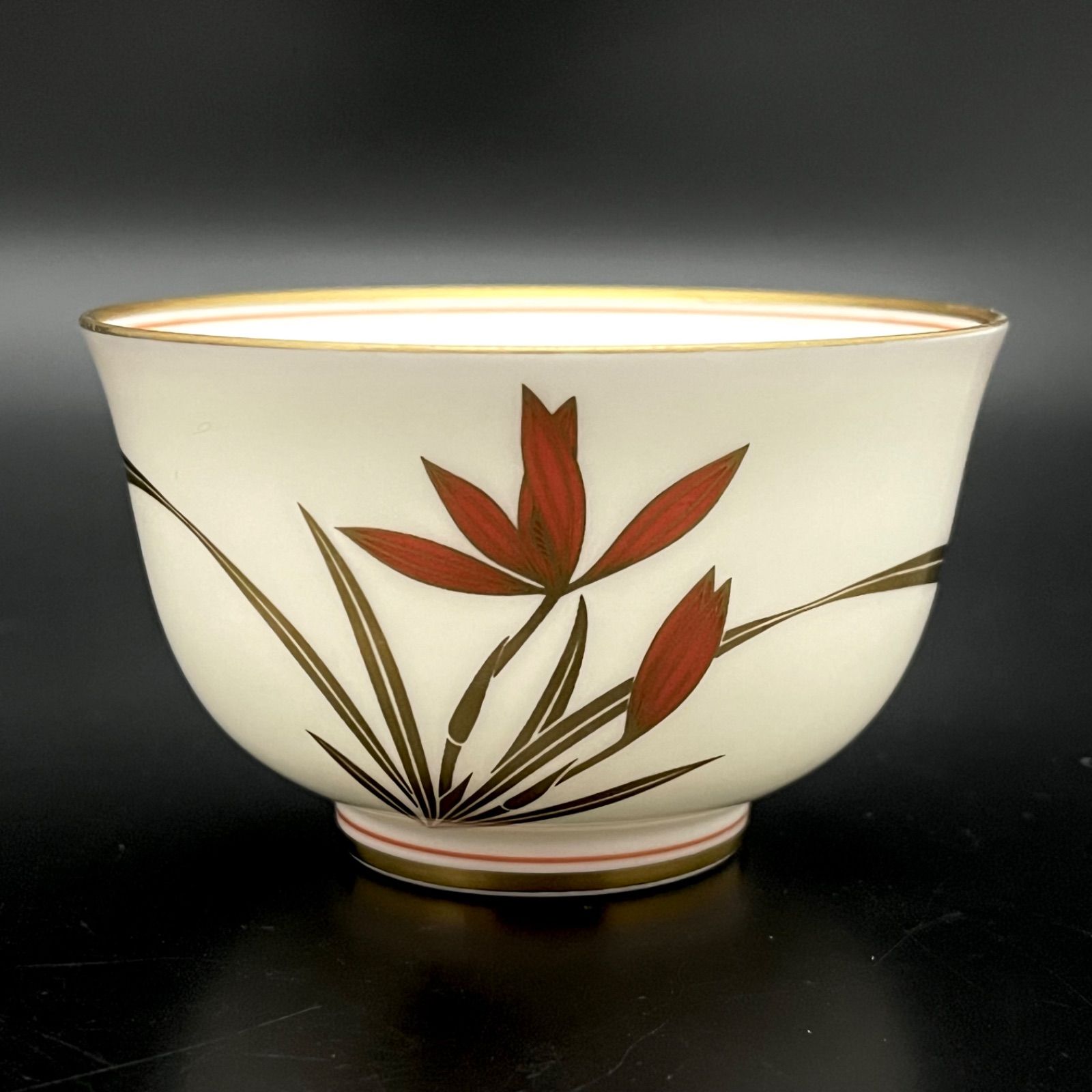 ◼︎美品◼︎【香蘭社】紅蘭 湯呑 5客セット 金彩 - メルカリ