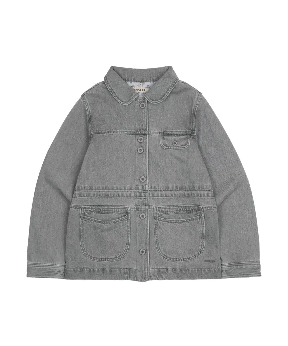 Coyseio 코이세이오 AGED MIDI DENIM JACKET GREY サイズ 2