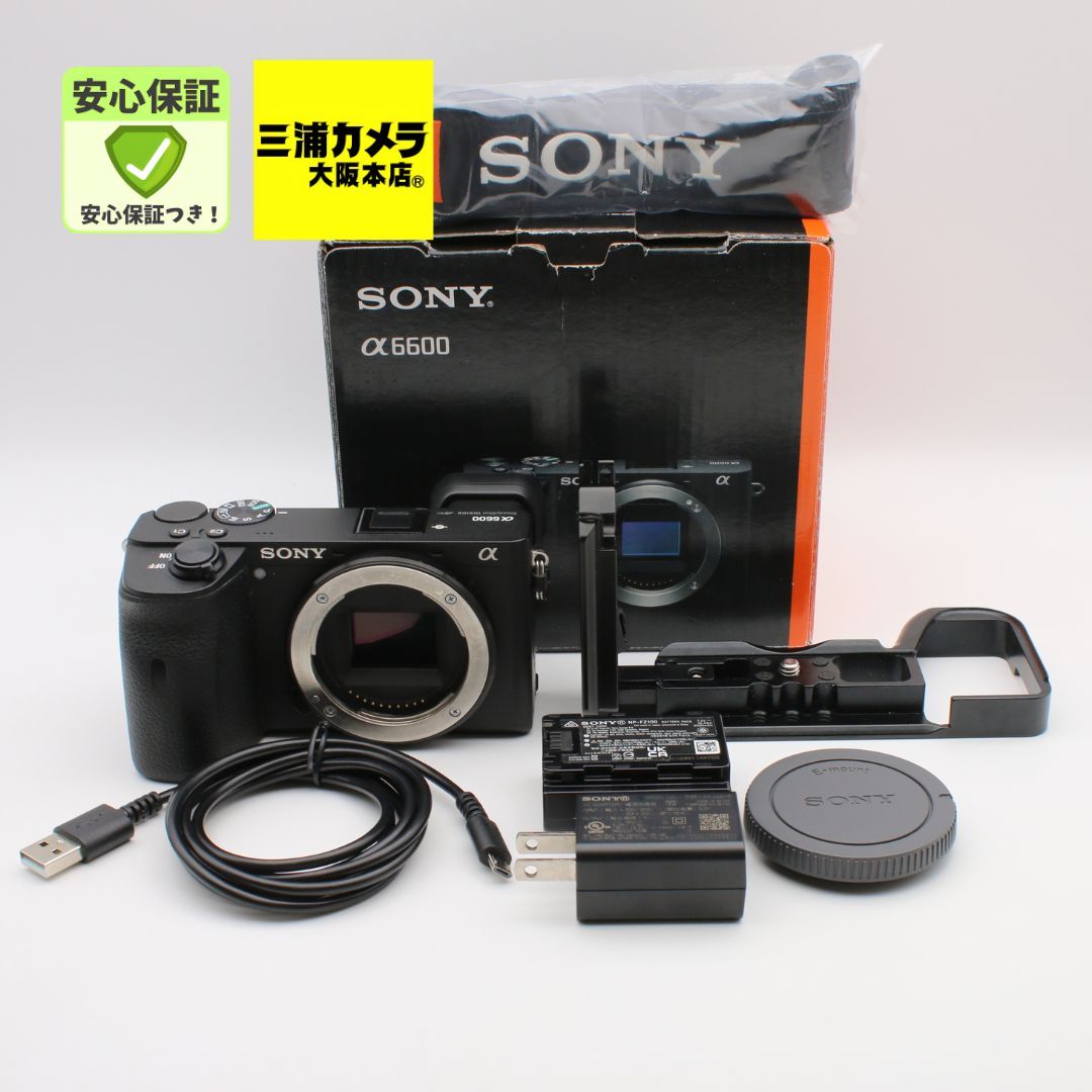 極上品】 SONY α6600 ボディ ブラック ILCE-6600 ミラーレス一眼