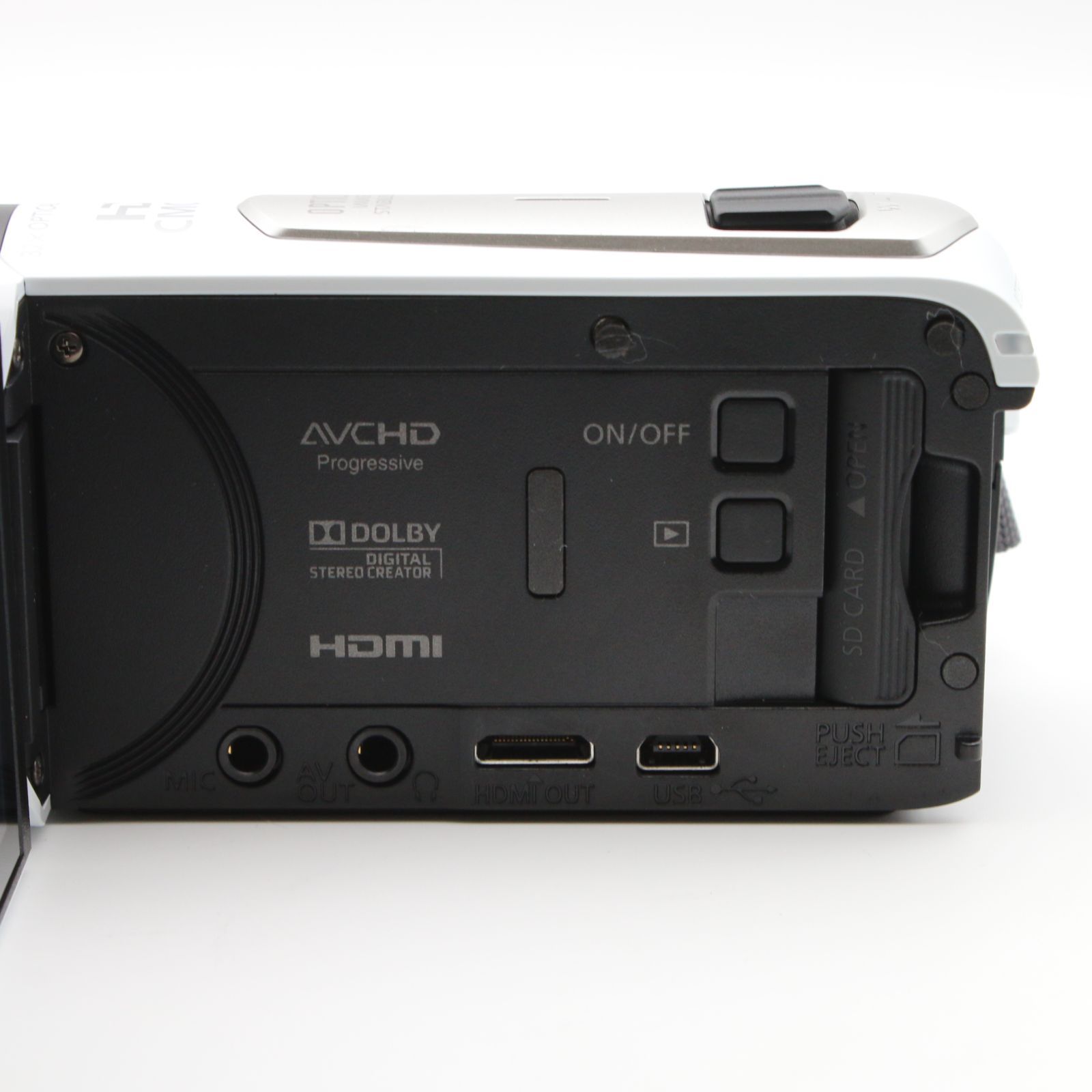 美品】 Canon iVIS HF R52 ホワイト 光学32倍ズーム デジタルビデオ