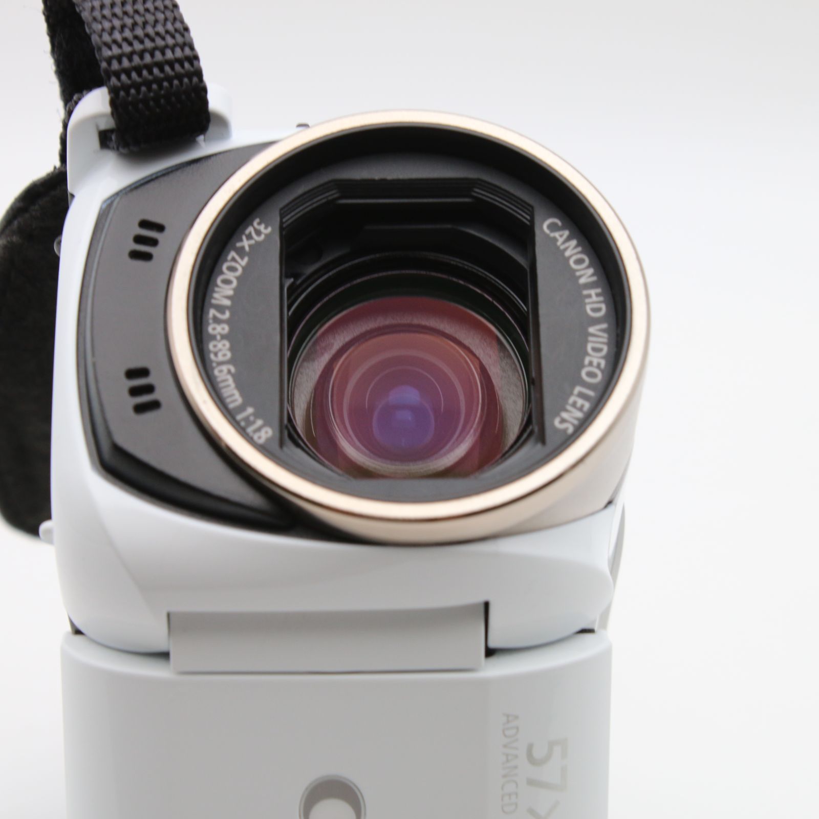 美品】 Canon iVIS HF R52 ホワイト 光学32倍ズーム デジタルビデオ