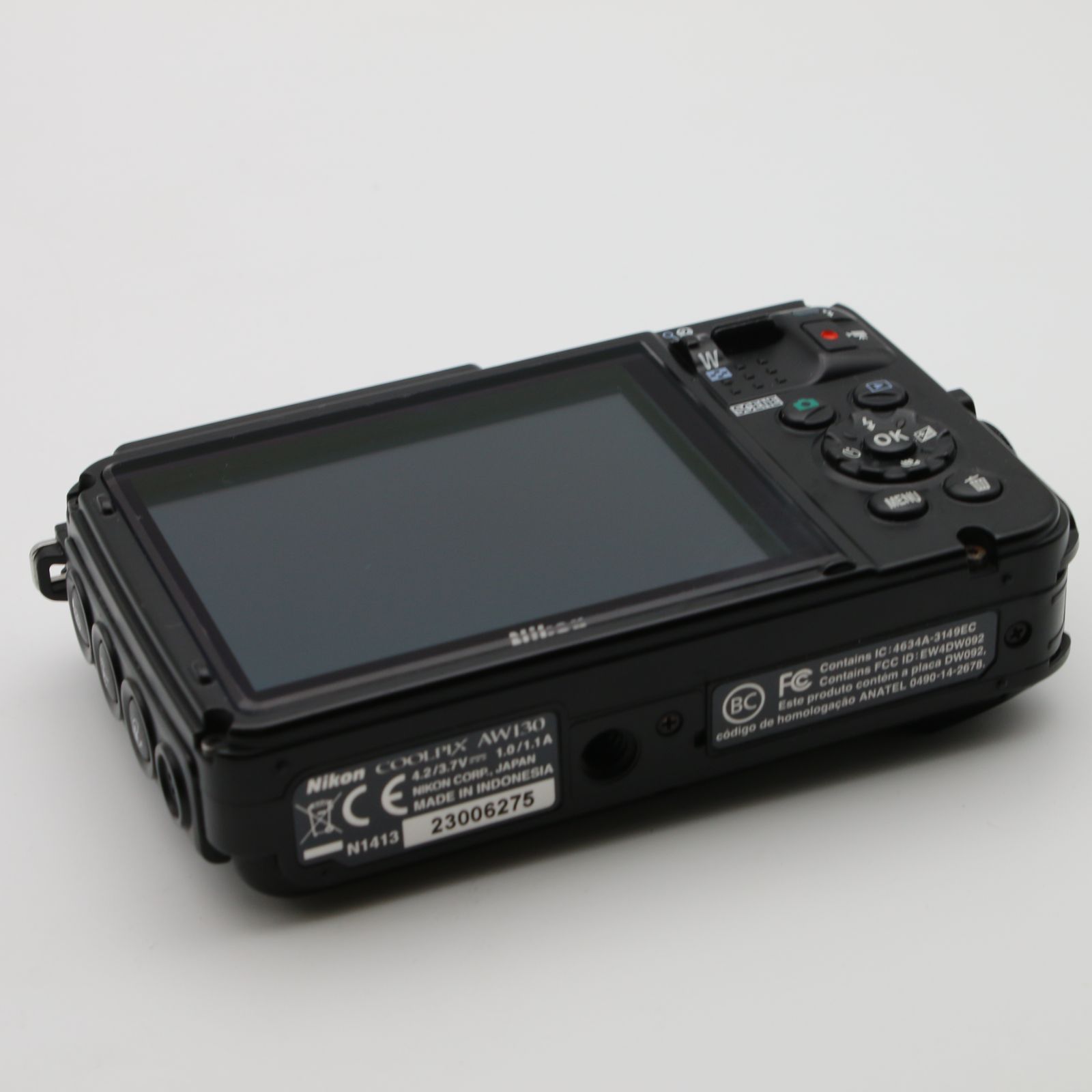 極上品】 Nikon COOLPIX AW130 ブラック 防水 デジタルカメラ