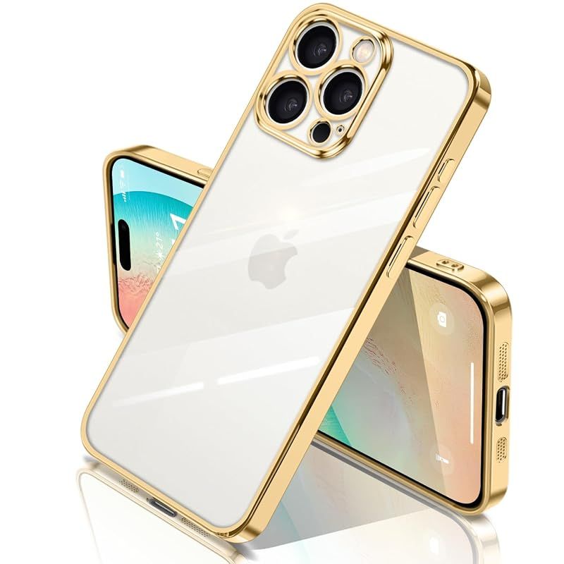 メルカリ便✨Christian Lacroix✨スマホケース　ゴールド 新品】 yakxixi iPhone 16 Pro Max ケース クリア ゴールドメッキ