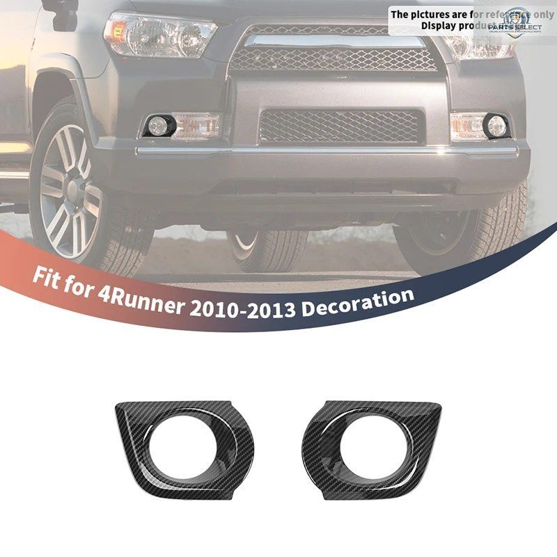 JeCar ABSスタイル フロントフォグライトトリムカバー トヨタ 4Runner 2010-2013 アクセサリー エクステリア フロントヘッドライト