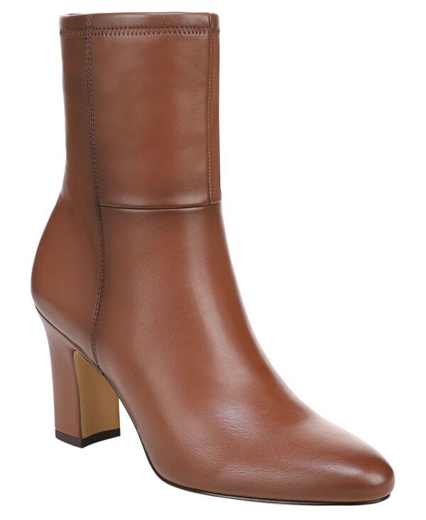 フランコサルト レディース シューズ ブーツ・レインブーツ Franco Sarto Womens Flexa Jael Almond Toe Zip Short Booties Tobacco Br