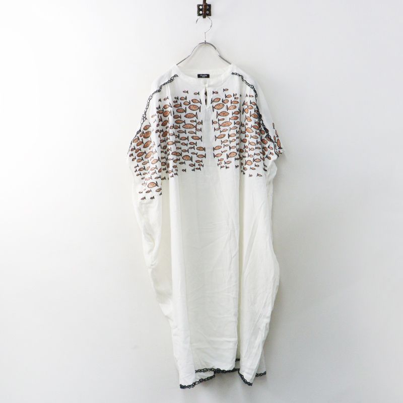 2024MD マーブルシュッド marble SUD EMB 刺繍 school of fish Tunic