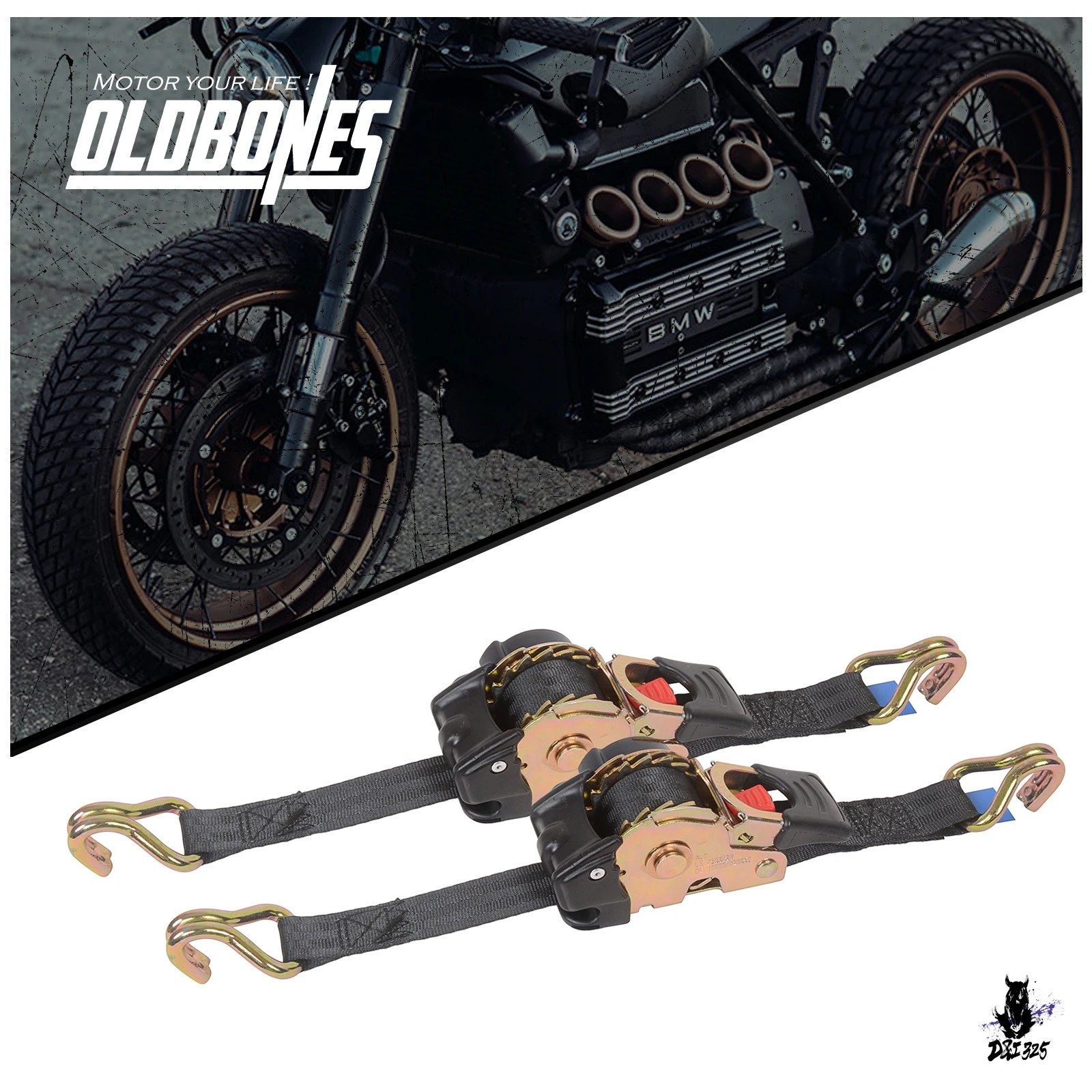 1.8メートル 自動ロールアップ タイダウンベルト 1ピース/2ピース