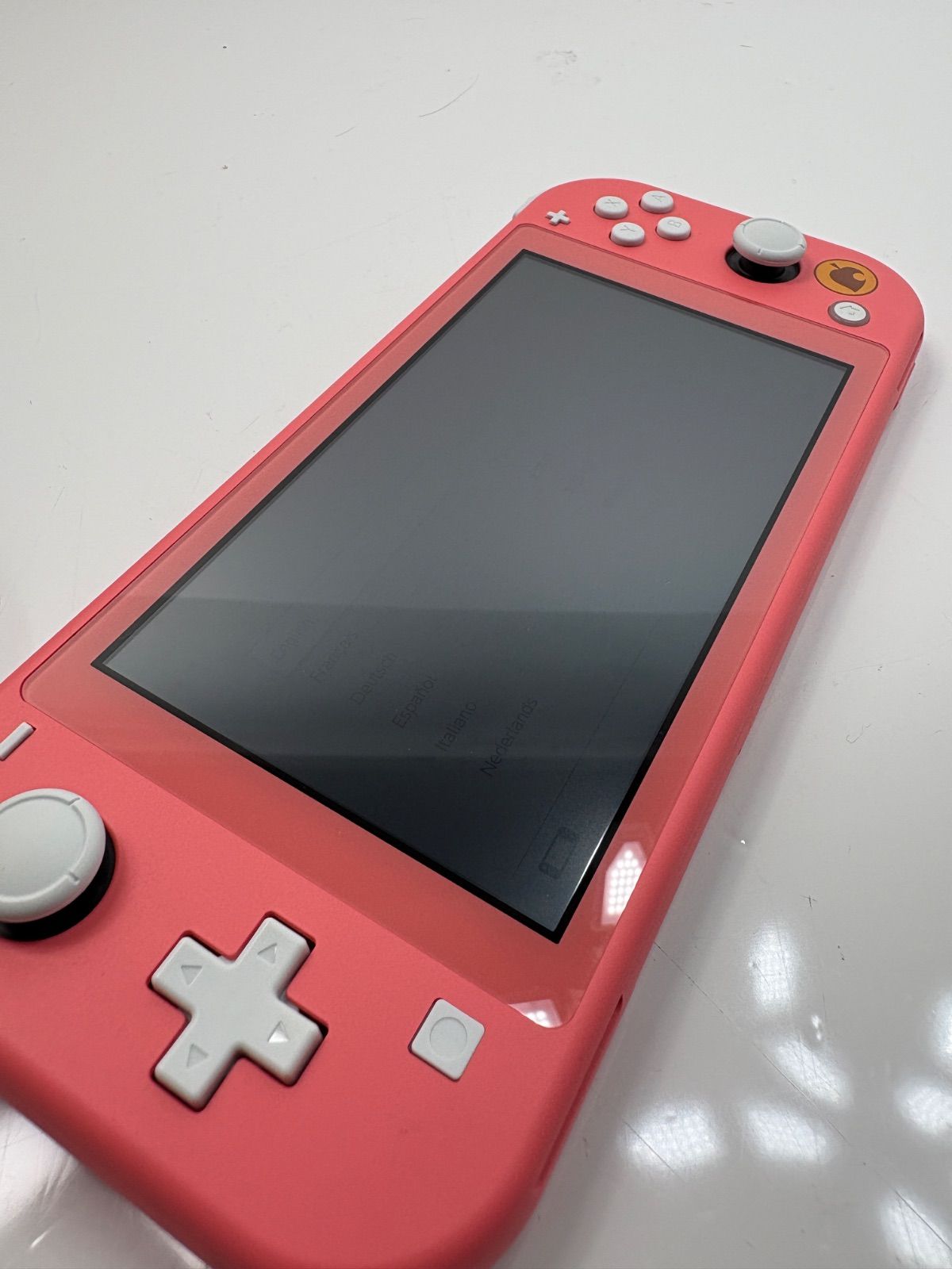 Switch Lite あつまれどうぶつの森 しずえアロハ柄 コーラル 本体 M-83