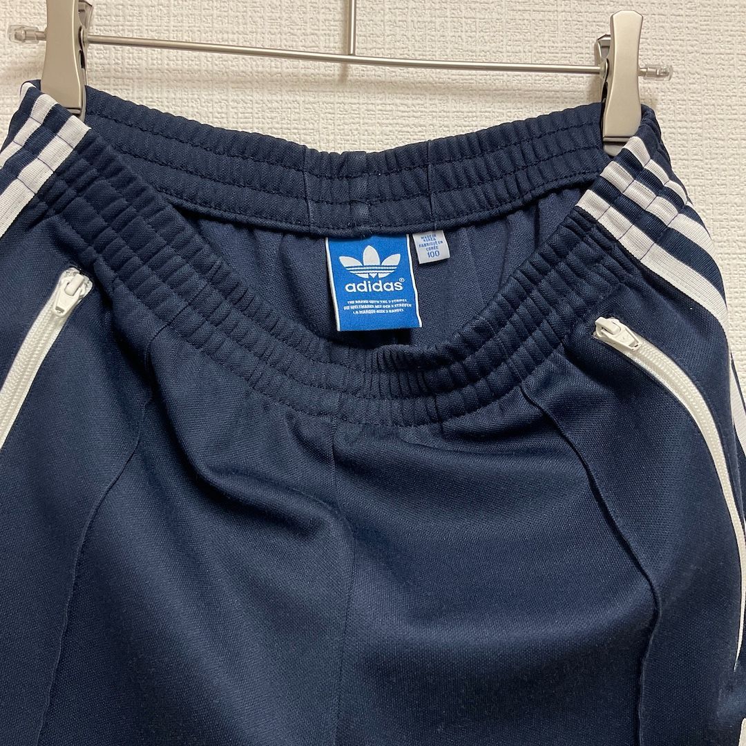 5W-0154 adidas アディダス トラックパンツ ジャージ ネイビー - メルカリ