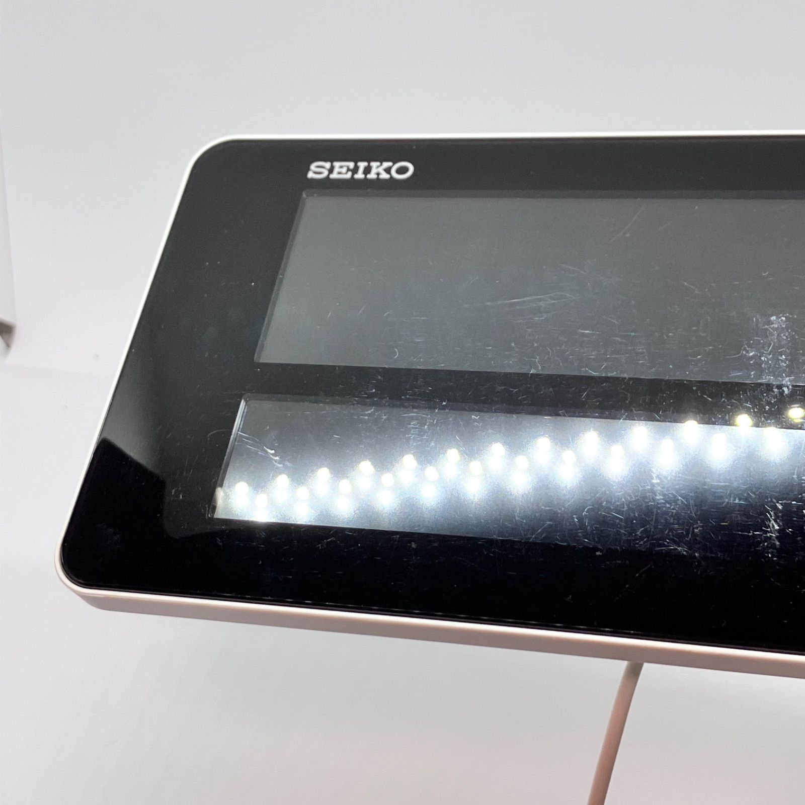 26032901 SEIKO デジタル置時計 DL208W 電波時計 RADIO WAVE CONTROL