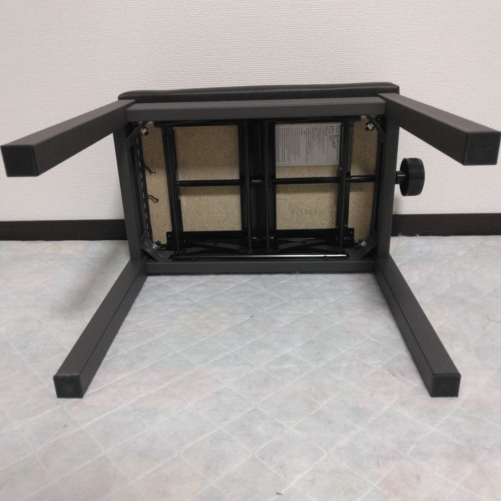 極美品】KAWAI / 河合楽器 ピアノ 高低自在椅子 WB-35B ブラック
