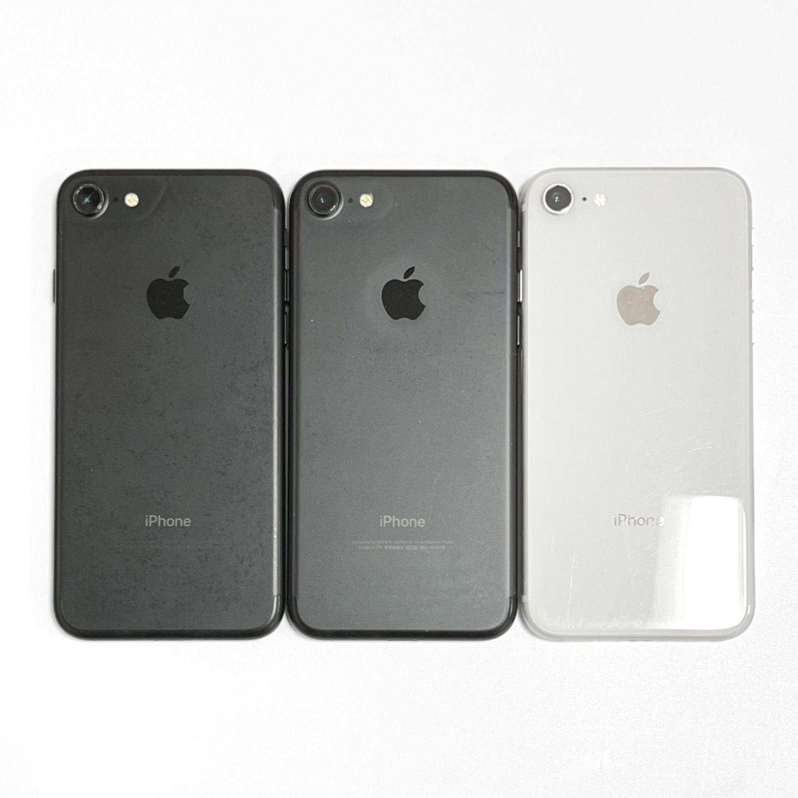 中古・3台まとめ売り】iPhone7/iPhone7/iPhone8 32GB/64GB バッテリー