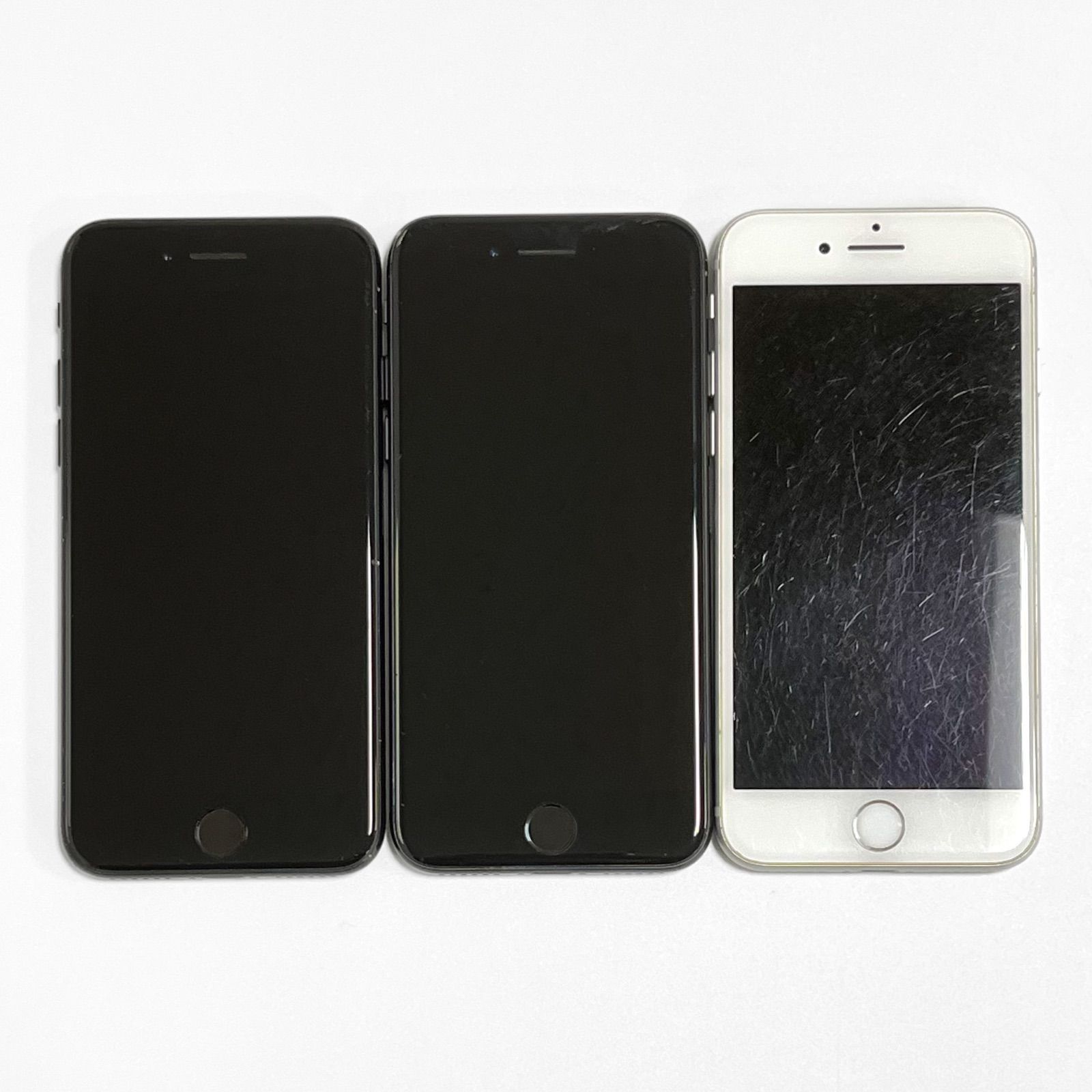 中古・3台まとめ売り】iPhone7/iPhone7/iPhone8 32GB/64GB バッテリー