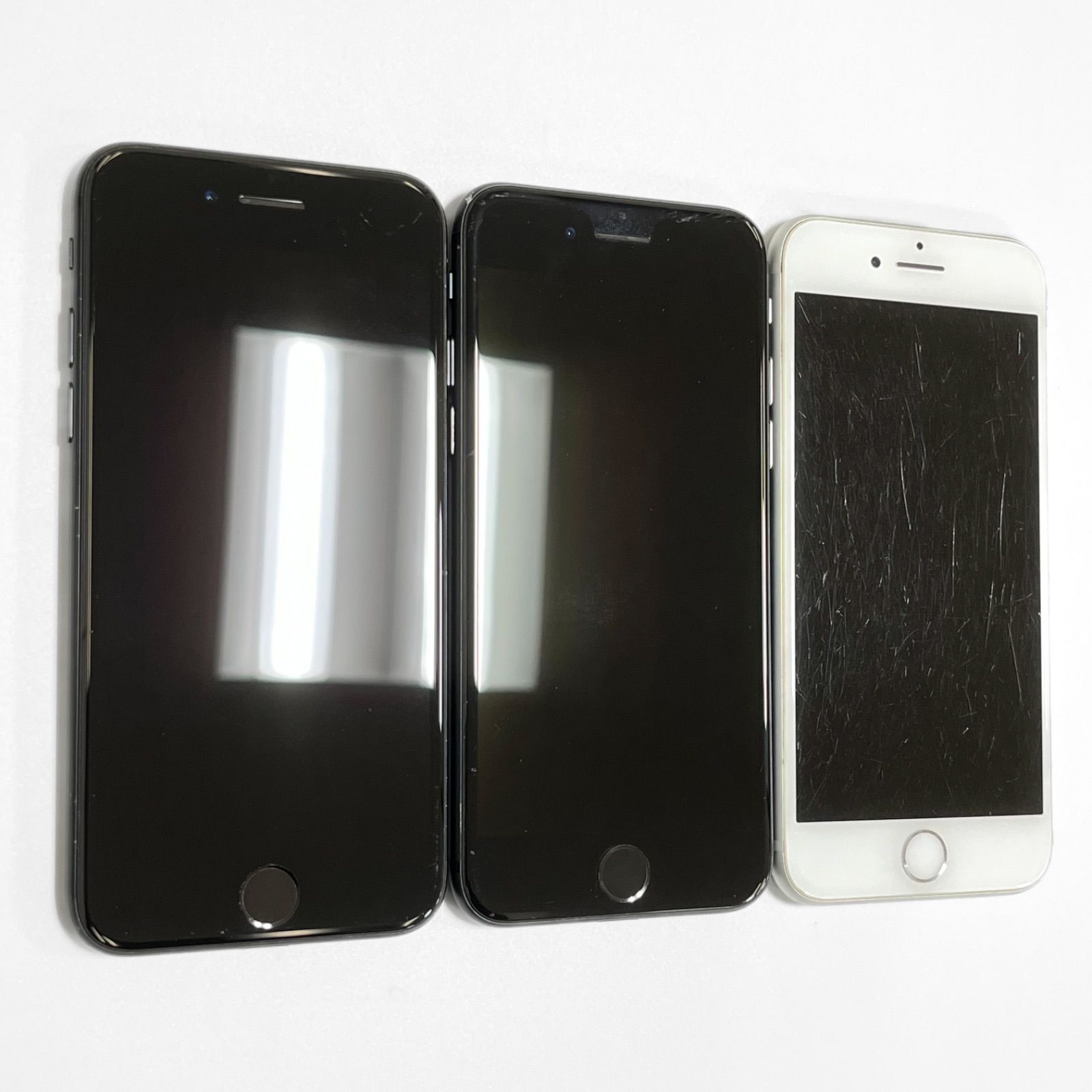 iPhone 7台　まとめ売り。 中古・3台まとめ売り】iPhone7/iPhone7/iPhone8 32GB/64GB バッテリー