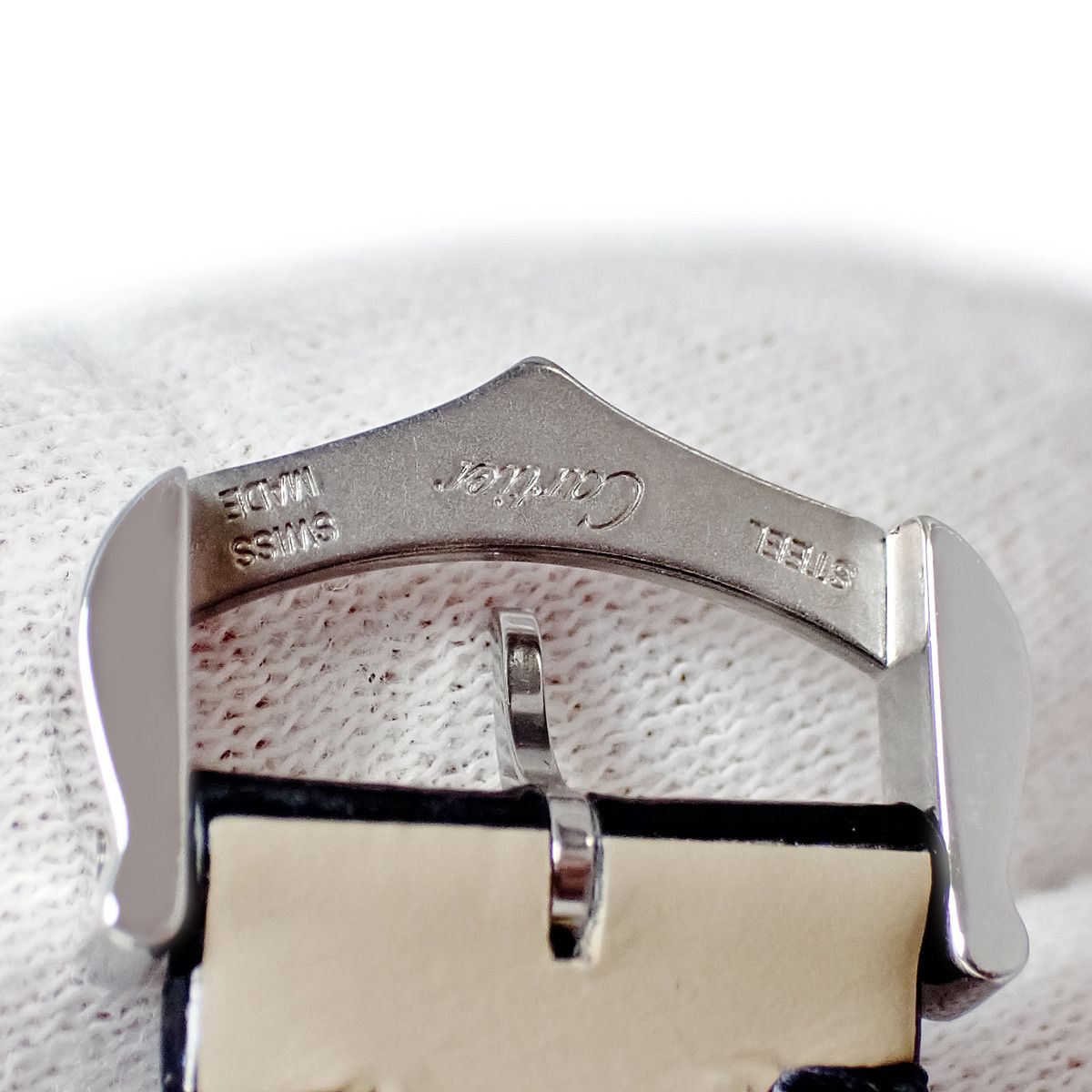 カルティエ Cartier 腕時計パーツ 純正 サントス デュモン LM用 クロコ