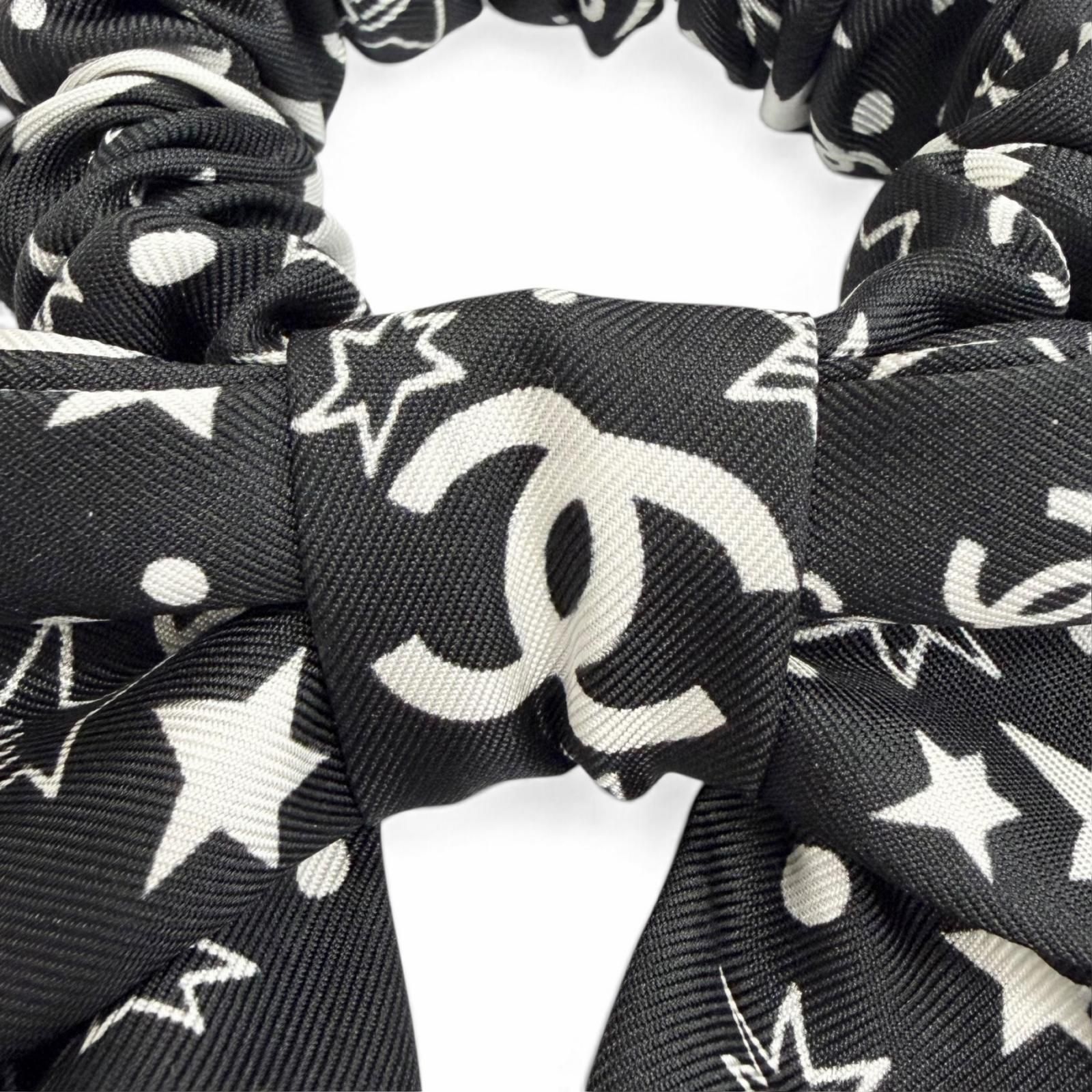 極美品△CHANEL シャネル AAA746 シルク100％ ココマーク ロゴ スター