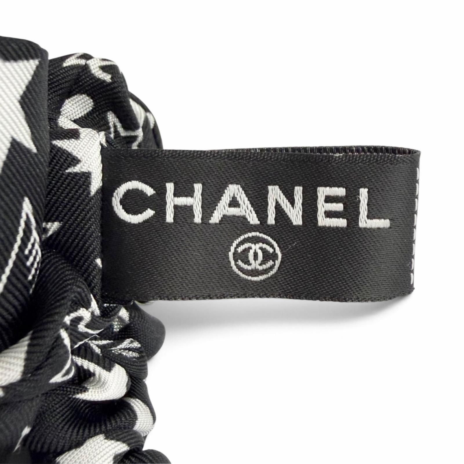 極美品△CHANEL シャネル AAA746 シルク100％ ココマーク ロゴ スター