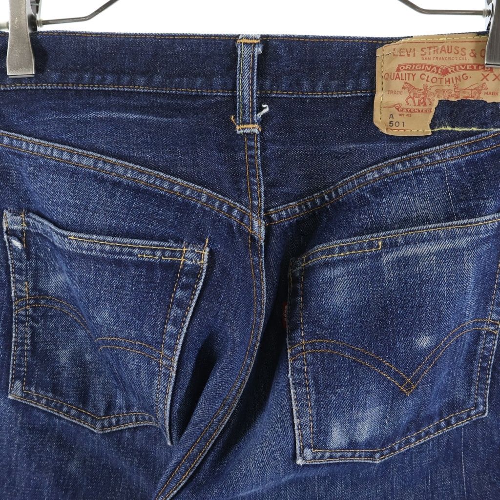 Levi's (リーバイス) 60s 501 BIGE後期 タイプA ボタン裏4 不均等V