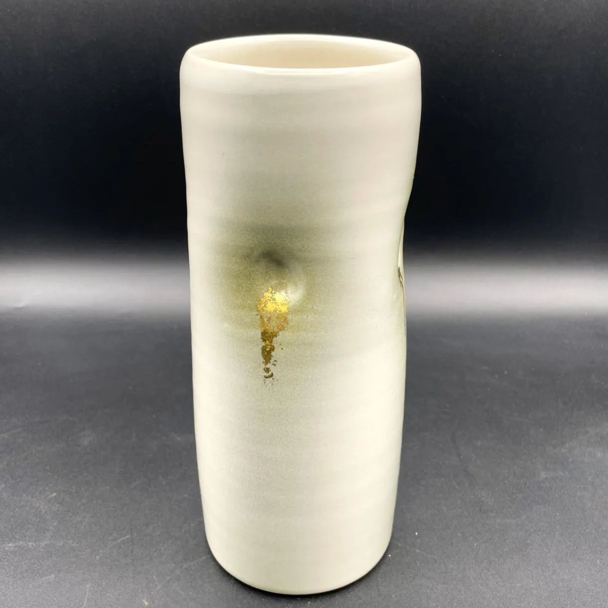 京焼 清水焼 藤平陶芸 正文 花瓶 金彩 筒形 箱・栞付き 花器 - メルカリ